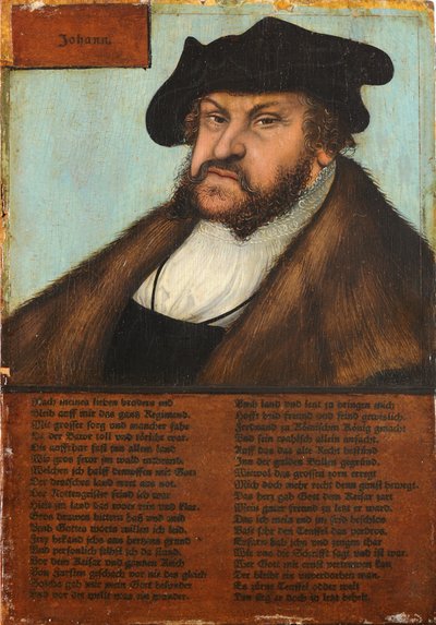 Giovanni il Costante, Elettore di Sassonia da Lucas Cranach the Elder